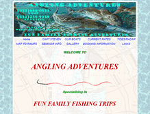 Tablet Screenshot of angling-adventures.net